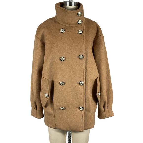 Veronica Beard Double Breasted Camel Cassie Coat Size XS - Picture 2 of 12